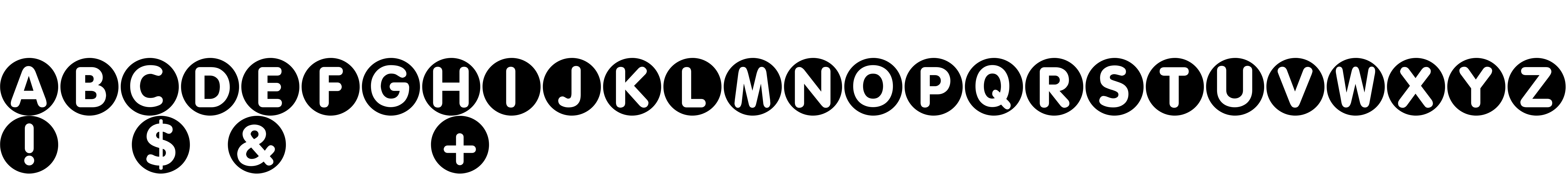 Preview font Circled