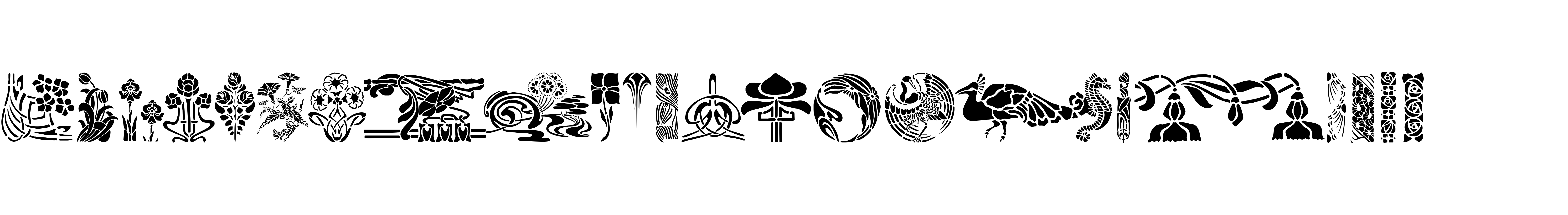 Preview font ArtNouveau2