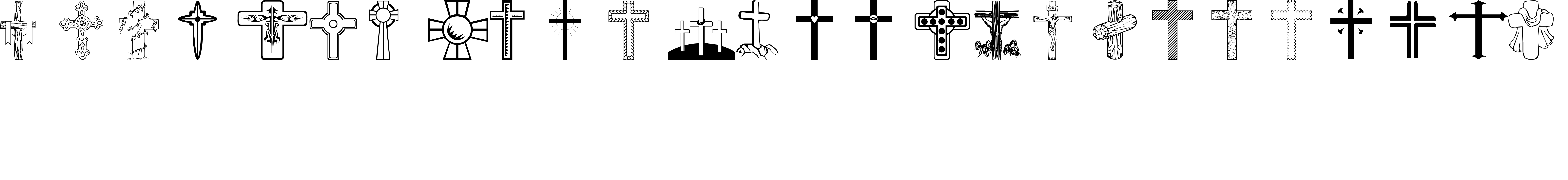 Preview font wmcrosses1
