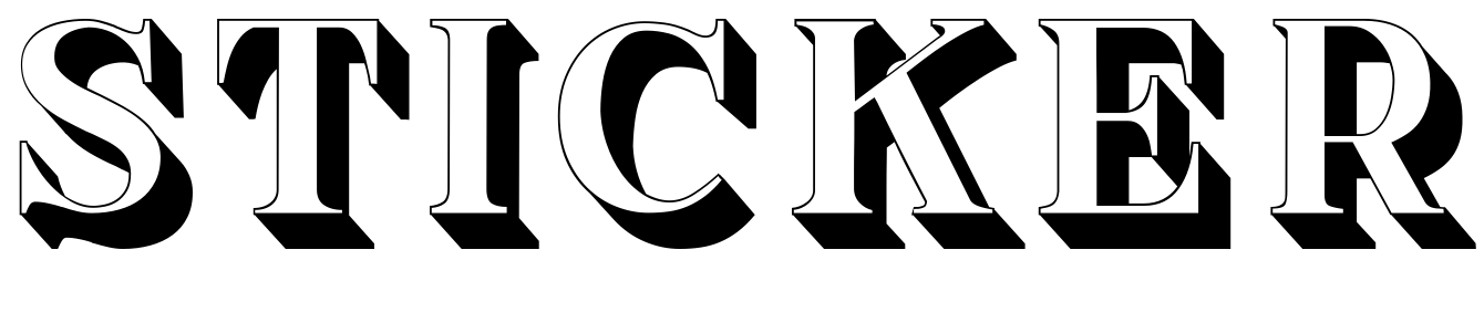 Font Sticker