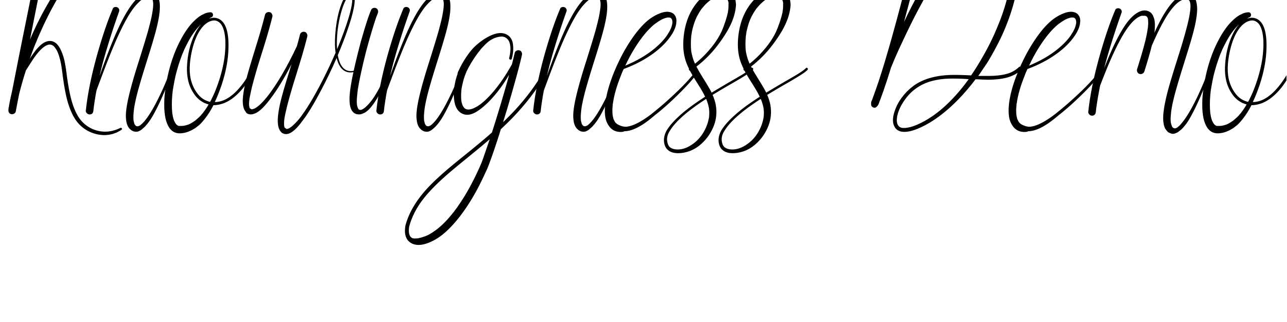 Font Knowingness Demo