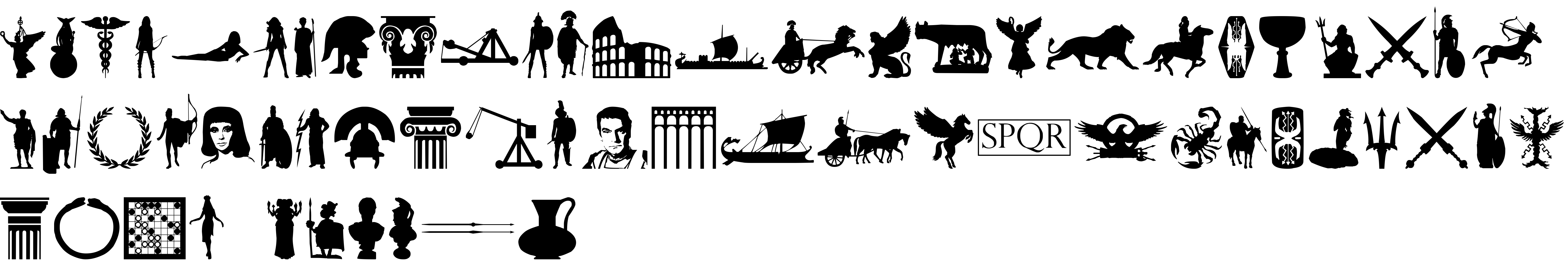 Preview font Roman Empire