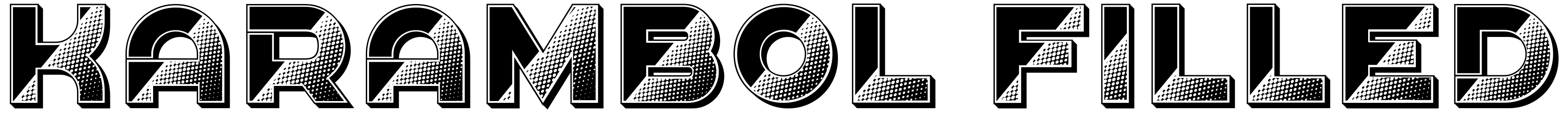 Font Karambol Filled