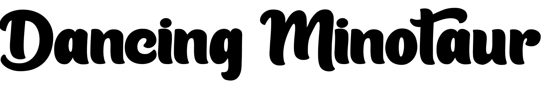 Font Dancing Minotaur