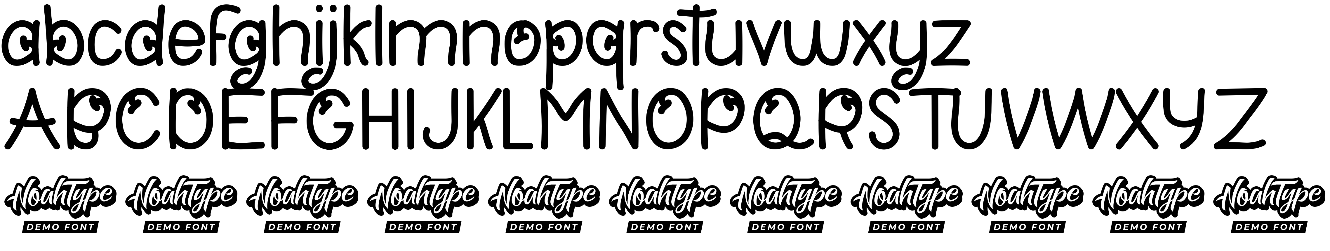 Preview font Back Green Demo