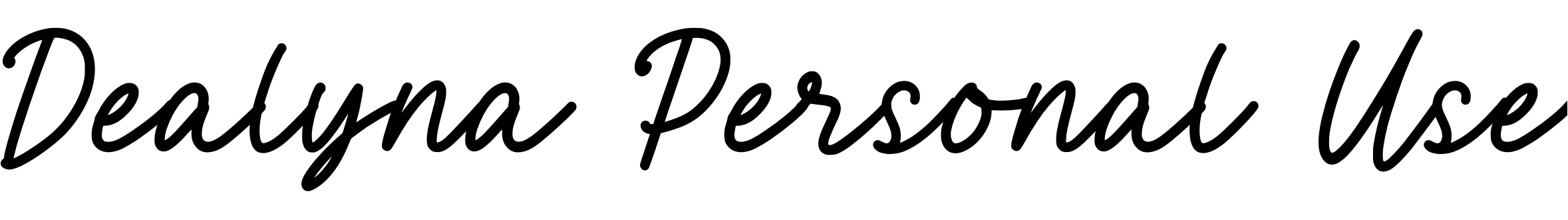 Font Dealyna Personal Use