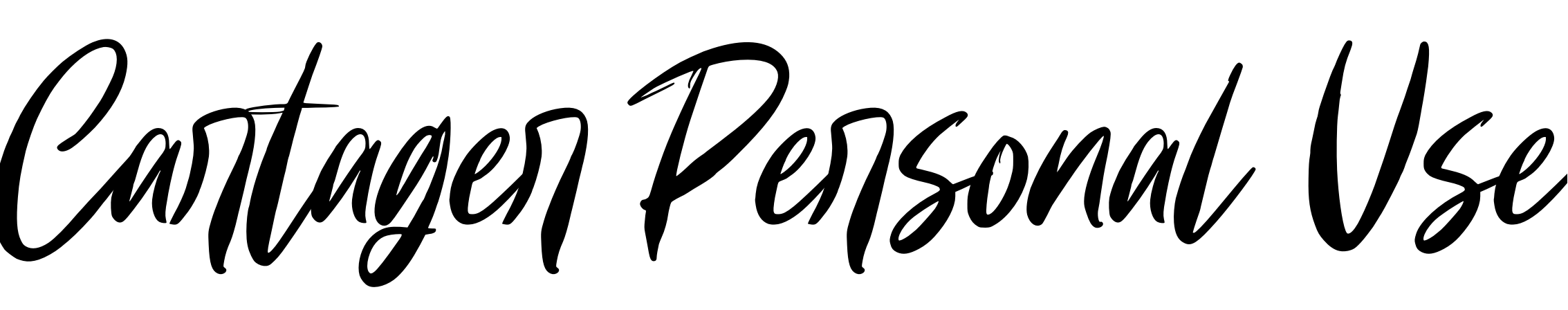 Font Cartager Personal Use