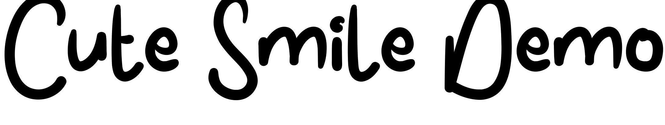 Font Cute Smile Demo