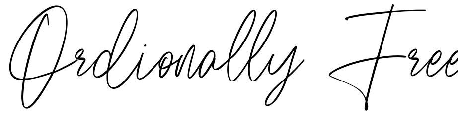 Font Ordionally Free