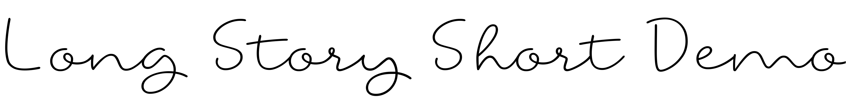 Font Long Story Short Demo
