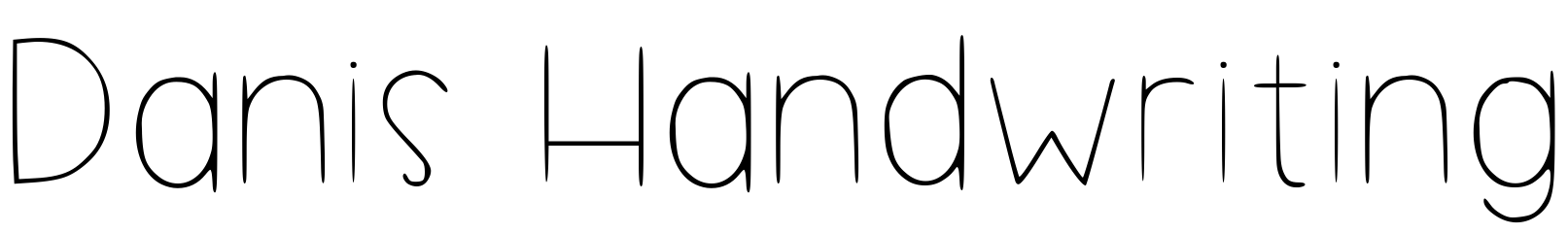 Font Danis Handwriting