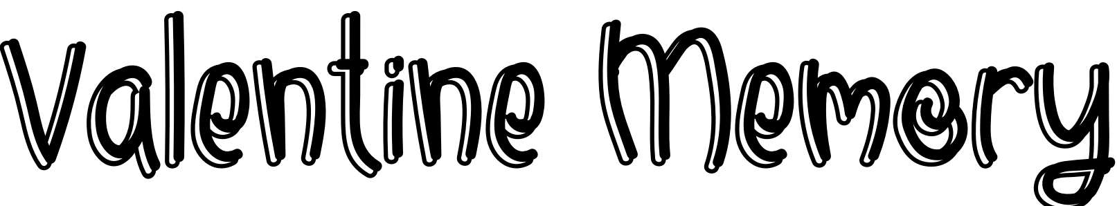 Font Valentine Memory