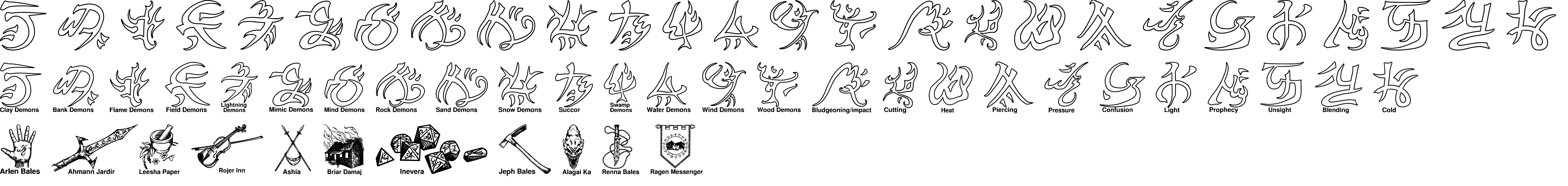 Preview font Warded Man