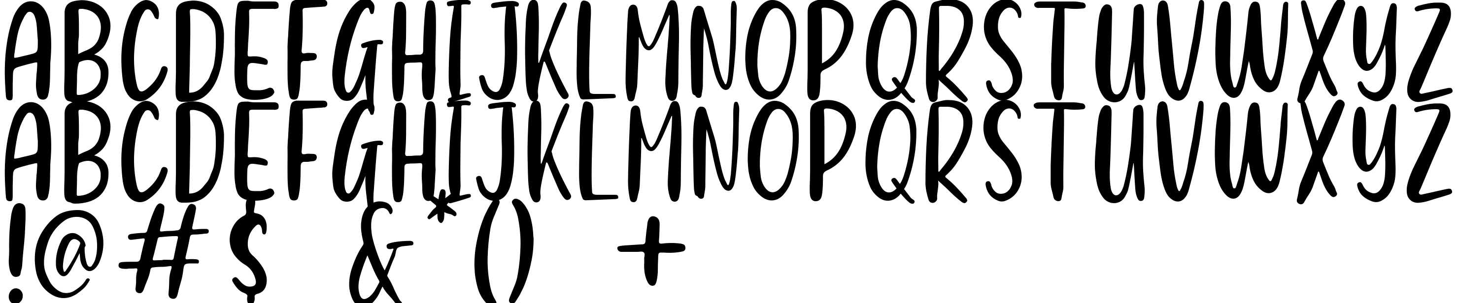 Preview font Peaceful Heart Sans
