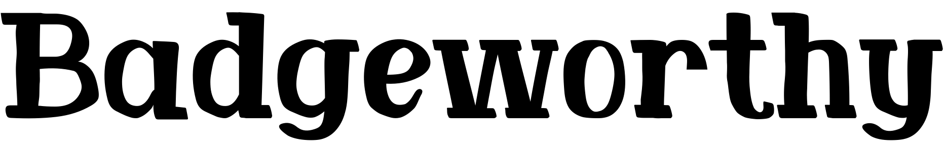 Font Badgeworthy