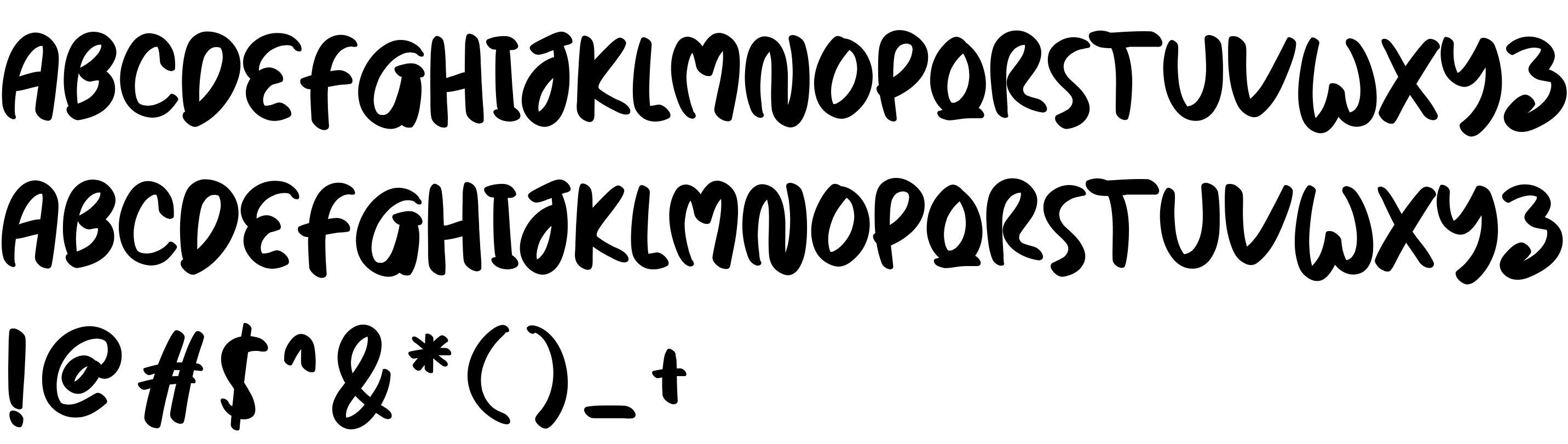 Preview font Cowsmilk