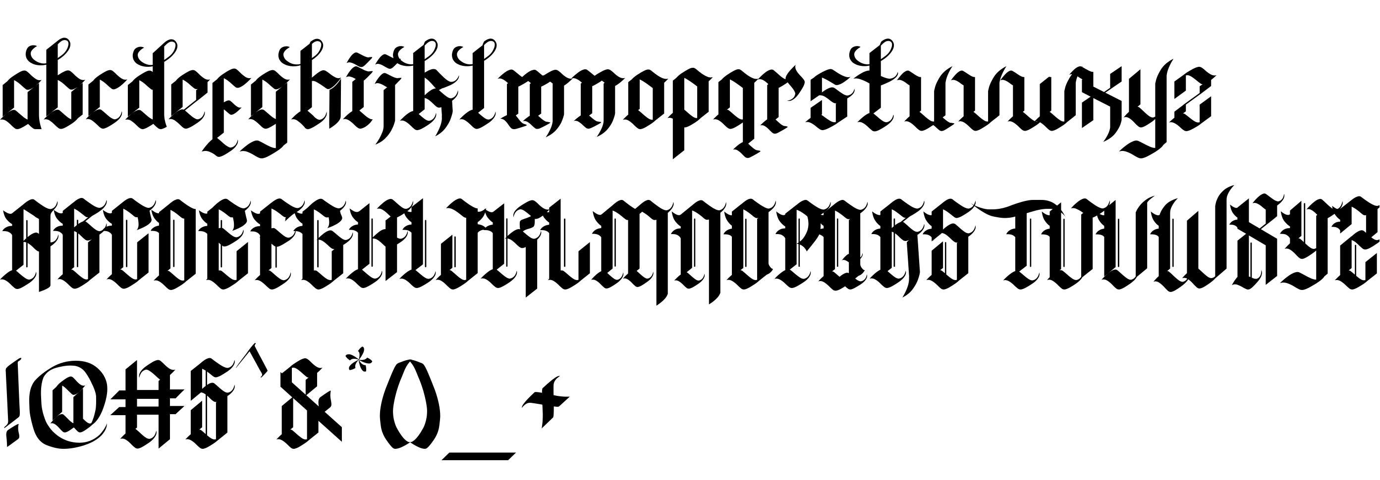 Preview font Dark Rock