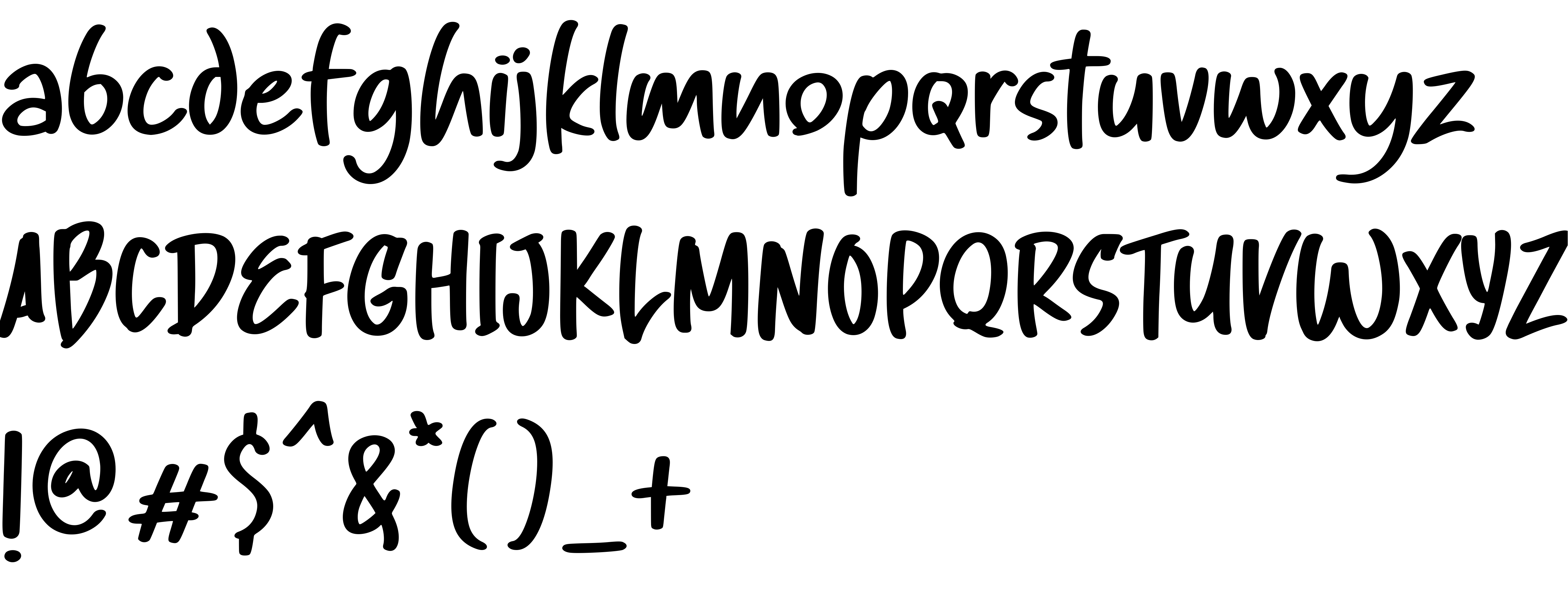 Preview font Humble Lettering