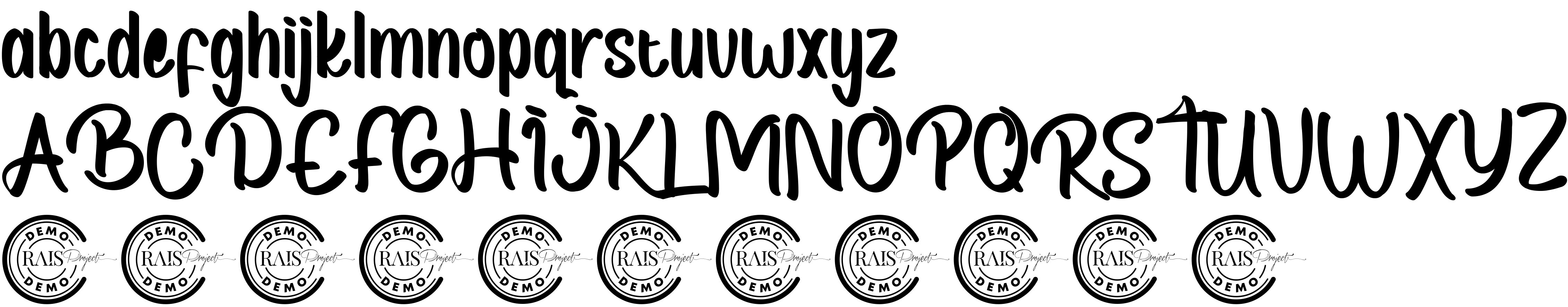Preview font Coal Black Demo