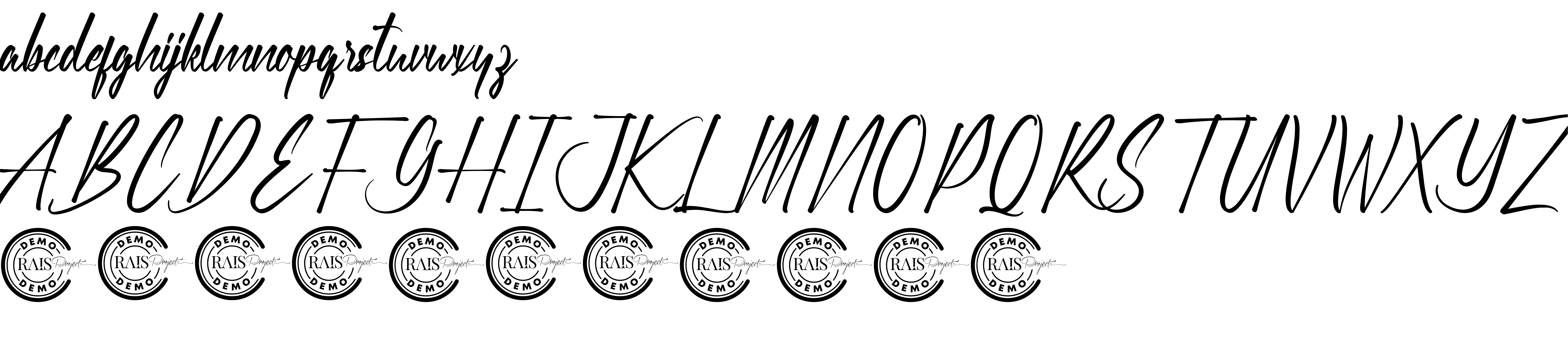 Preview font Reiley Demo