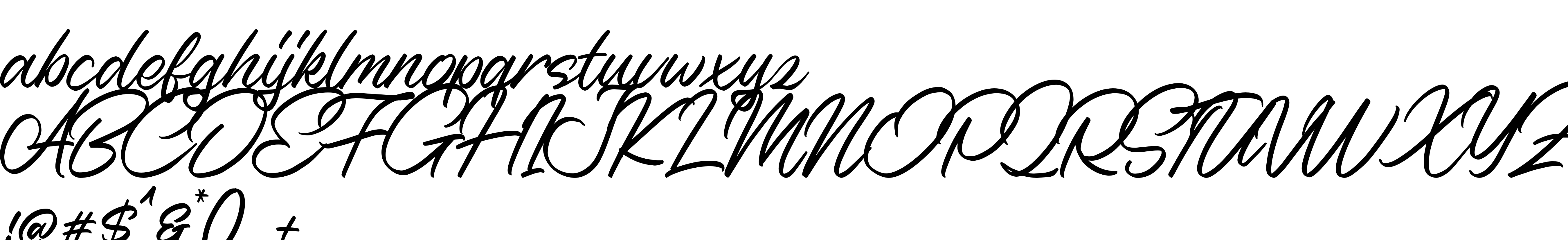 Preview font Nerfia Script DEMO