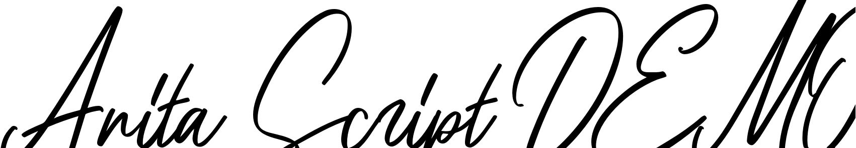 Font Anita Script DEMO