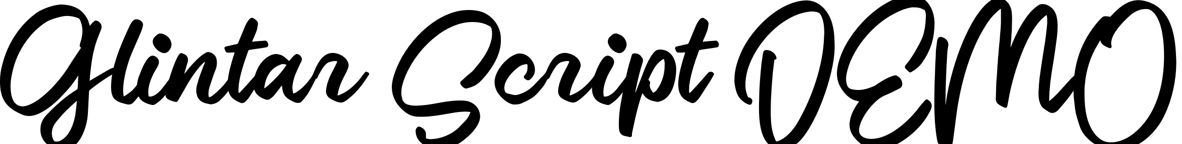 Font Glintar Script DEMO