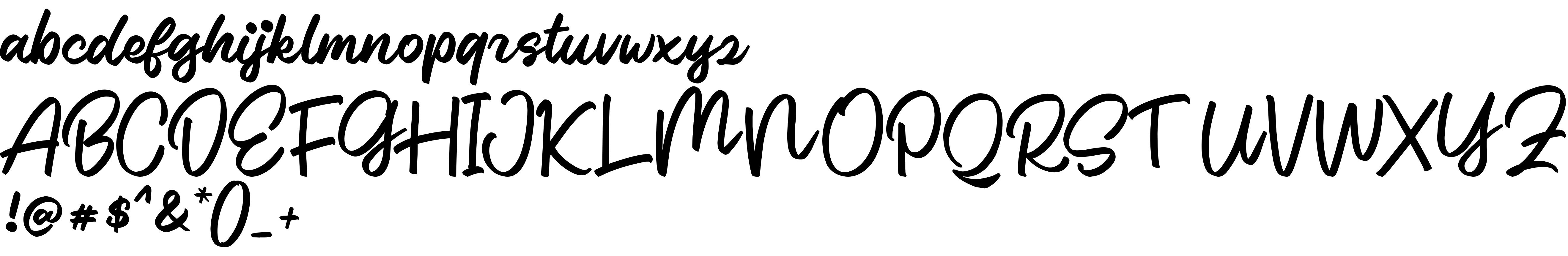 Preview font Glintar Script DEMO