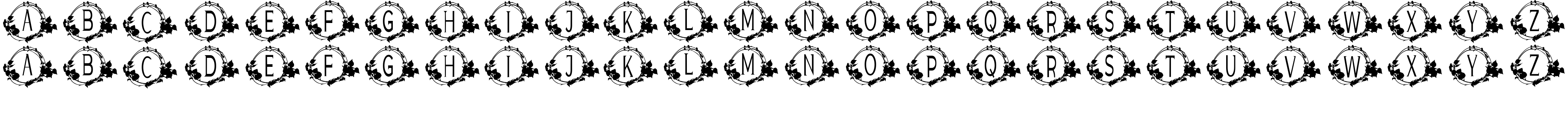 Preview font Tropical Monogram