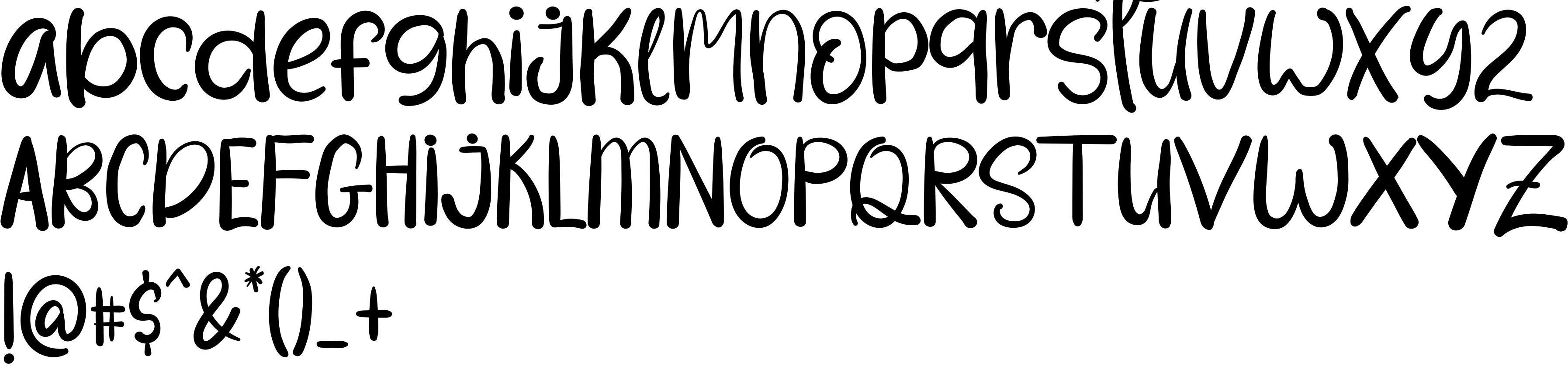 Preview font Happy Newyear