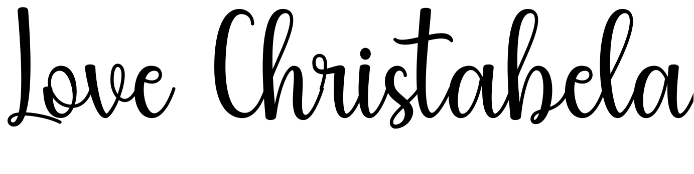 Font Love Christabela