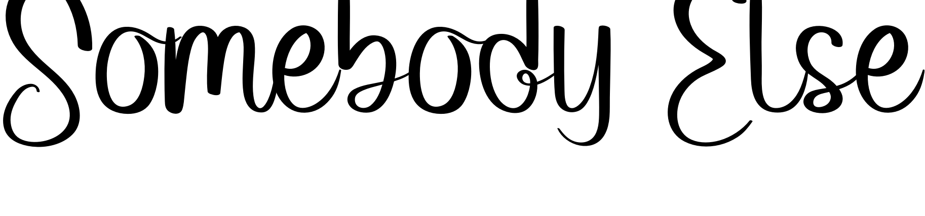 Font Somebody Else
