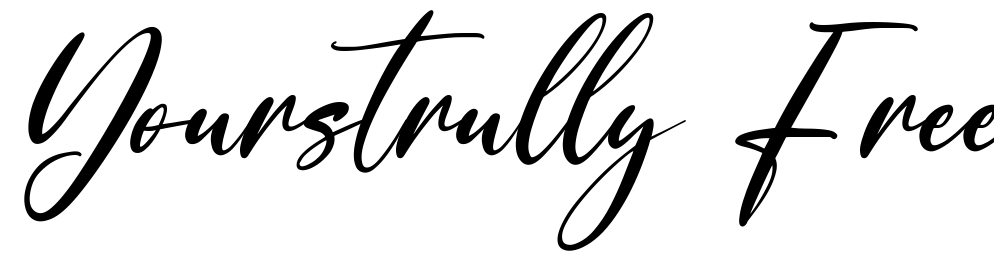 Font Yourstrully Free