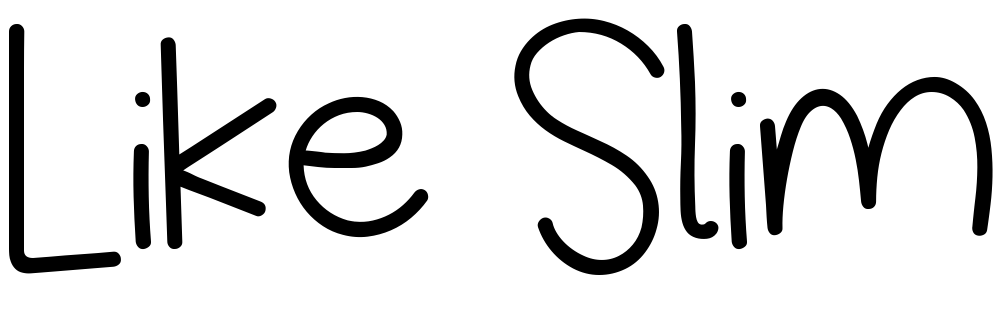 Font Like Slim
