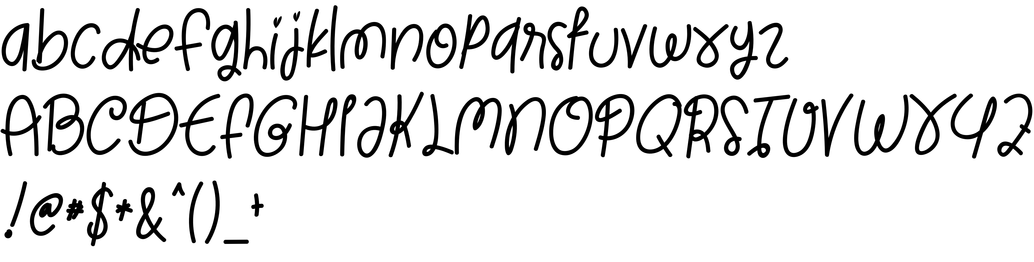 Preview font First Stroke