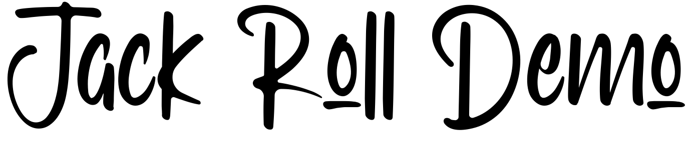 Font Jack Roll Demo