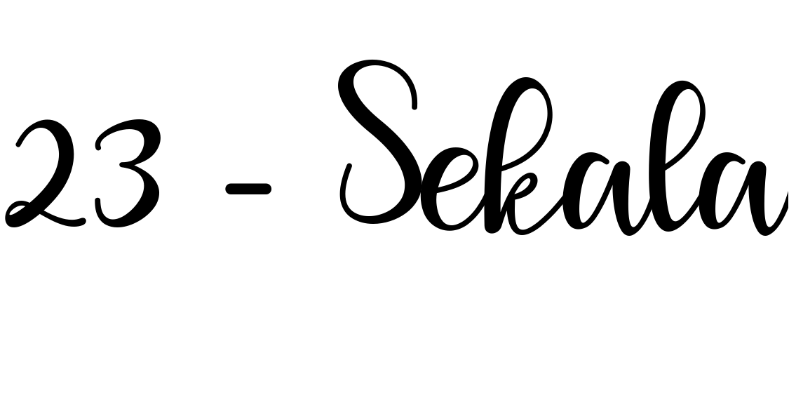 Font 23 - Sekala