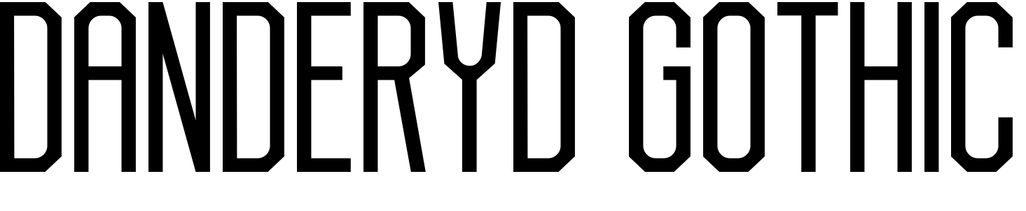 Font Danderyd Gothic